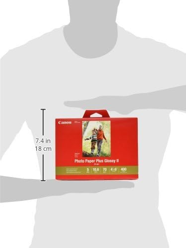Canon 1432C007 Photo Paper Plus Glossy II 4x6 400 Sheets