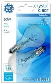 GE 42963 60-Watt Dimmable Light Bulbs 2-Pack — main product image