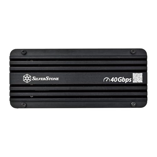 SilverStone MS12 USB4 NVMe SSD Enclosure with Active Cooling — main product image