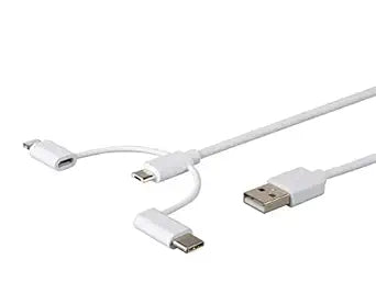 Monoprice 133041 3-in-1 USB Cable MFi Certified — main product image