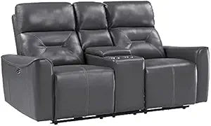 Lexicon Burwell Double Reclining Love Seat Dark Gray