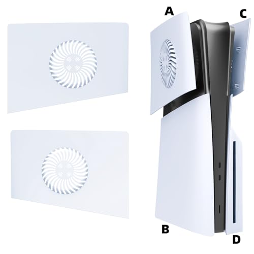 KANNGENN PS5 Slim Replacement Faceplates with Cooling Vents — main product image