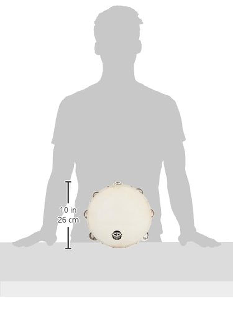 Latin Percussion CP380 10" Wood Tambourine Double Row