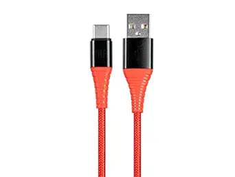 Monoprice 142532 USB-C to A Cable 3-Pack - AtlasFlex Red — main product image