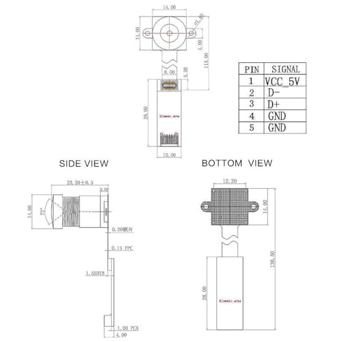 SHYYOULQE Shutter Monochromatic USB Camera Module — main product image