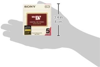 Sony 5DVM63HD DVC Mini Tape: 63 Min, 5-Pack