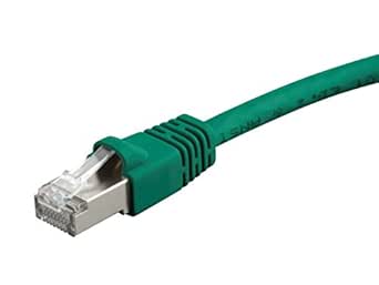 Monoprice 124404 Cat6A 50ft STP Ethernet Patch Cable Green — main product image