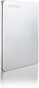 Toshiba HDTD210ES3EA Canvio Slim 1TB Portable External Hard Drive Silver — main product image