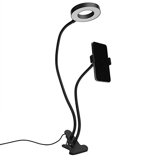 Bewinner 2-in-1 Clip-On LED Selfie Ring Light with Phone Holder — main product image