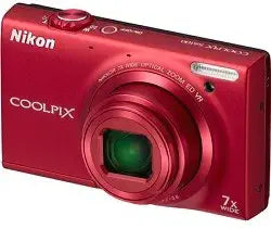 Nikon COOLPIX S6100 16MP Digital Camera Red
