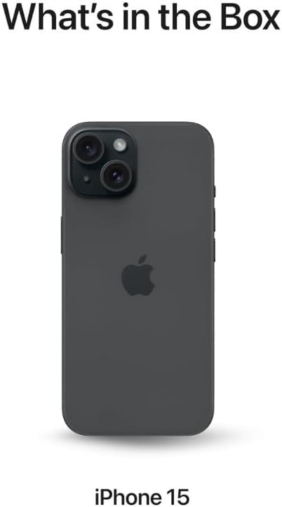 Apple MTLV3LL/A iPhone 15 128GB Unlocked (Renewed)