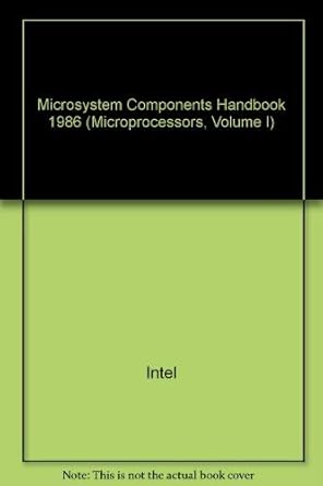 Intel Microsystem Components Handbook 1986 Vol. 1 — main product image