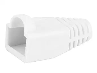 Monoprice 107275 RJ45 Color Coded Strain Relief Boots - White — main product image