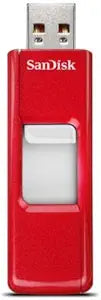 SanDisk SDCZ36C-004G-C11R 4GB Red Metallic USB Flash Drive — main product image