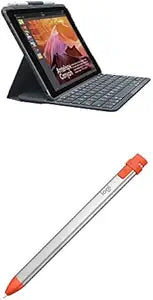 Logitech Slim Folio iPad Keyboard Case & Crayon Digital Pencil