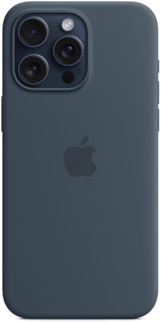 Apple iPhone 15 Pro Max Storm Blue Silicone Case