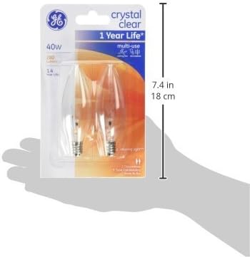 GE 12165 Blunt Incandescent Bulb 40W Clear