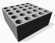 Penn-Elcom M6001: Foam Mic Insert - Holds Up to 25 Microphones