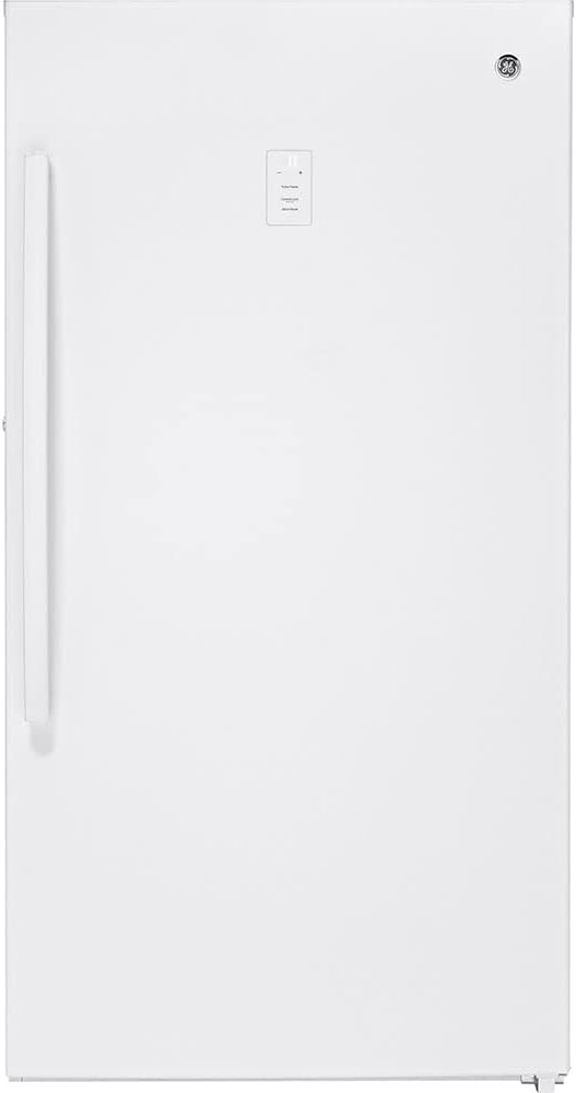 GE FUF17SMRWW 17.3 Cu. Ft. Upright Freezer - White — main product image