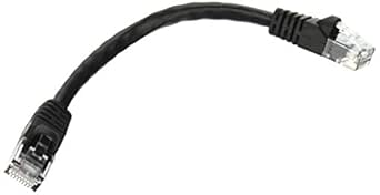 Monoprice 107498 Cat6 0.5ft Black Ethernet Cable