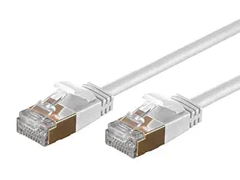 Monoprice 127503 SlimRun Cat6A Ethernet Patch Cable, 10ft White — main product image