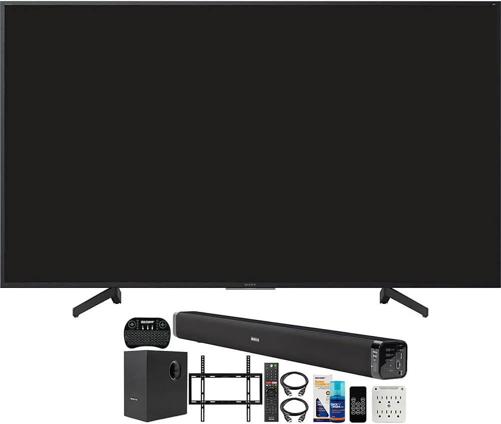 Sony XBR-75X800G 75-Inch 4K UHD Smart TV Bundle