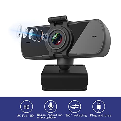 DDYYDS 2K Autofocus Webcam with Privacy Shutter — main product image