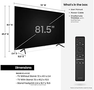 Samsung QN82Q60TA 82" 4K Quantum HDR Smart TV Used