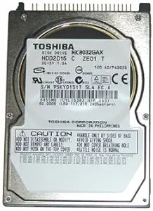 Toshiba HDD2D15 80GB EIDE 2.5IN HDD