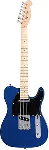 Monoprice 610264 Indo Series Electric Guitar Blue