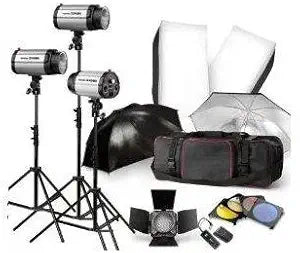 Neewer 90021594@@11549 750W Professional Photography Flash Strobe Kit