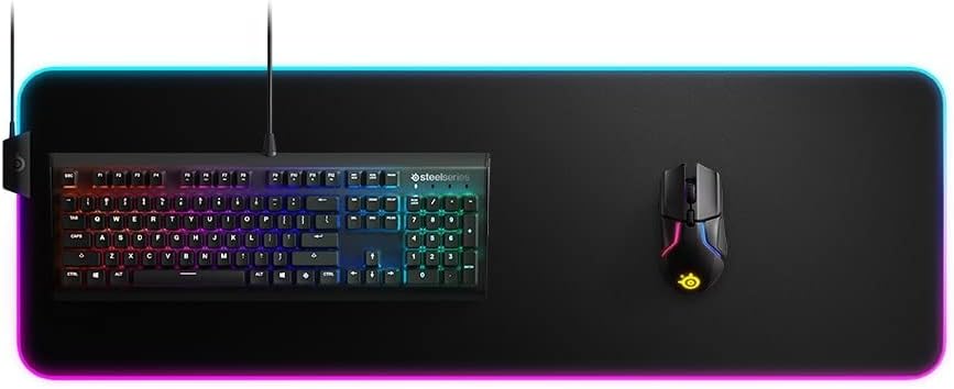 SteelSeries 63826 QcK Prism Cloth XL RGB Mousepad