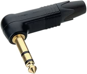 Neutrik NP3RX-B 6.35mm 3-Pole Right-Angle Audio Phone Plug