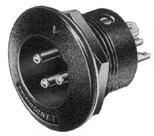 Switchcraft XLR Connectors 3 PIN Male Receptacle (5-Pack) — main product image