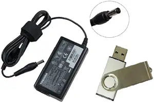 Toshiba PA3822U-1ACA 45W AC Adapter & Power Cord Bundle — main product image