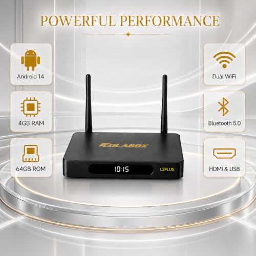 EliteFormulas COLA L2 Plus Android 14 Streaming TV Box — main product image