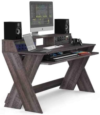 Glorious AMS-SOUND-DESK-PRO-WAL Studio Desk Workstation Walnut