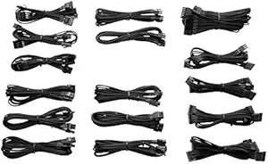 Corsair CP-8920001 Black Individually Sleeved Power Cable Kit — main product image