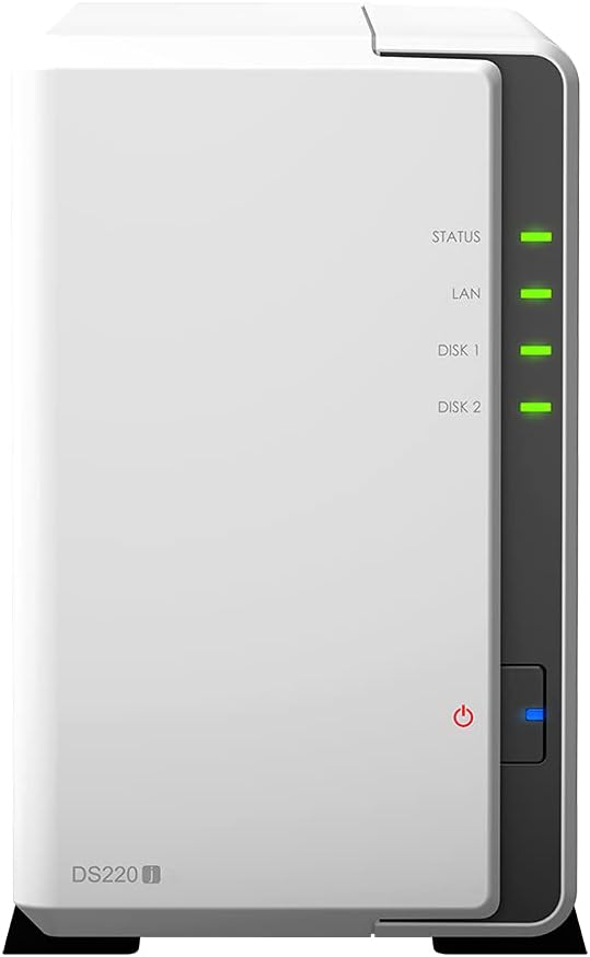 Synology DS220j 8TB NAS Server with HDD