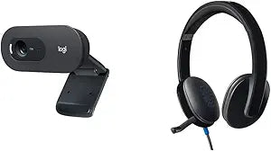 Logitech C505 HD Webcam & USB Headset H540 — main product image
