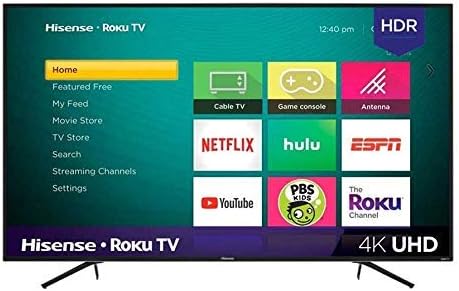 Hisense R6 Series 50R6040G Roku 4K Smart TV Renewed