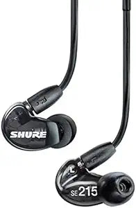 Shure SE215-K Sound Isolating In-Ear Earphones Dynamic MicroDriver