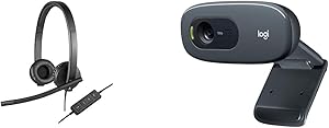 Logitech H570e Headset + C270 Webcam Bundle