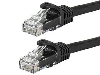Monoprice 109811 Cat6 Snagless Ethernet Cable 10ft Black