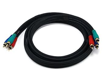 Monoprice 100960 6ft 3-RCA Component Video Cable