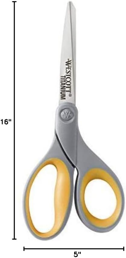 Westcott 17598 Titanium Bonded 8-Inch Scissors 4-Pack