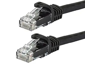 Monoprice 141810 Cat6 Ethernet Cable 0.5ft Black 12-Pack