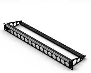 Penn-Elcom R2269-1U-16 1U 16-Port Neutrik Rack Panel