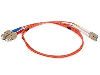 Monoprice 102626 Fiber Optic LC/SC Cable OM1 2-Pack