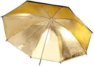 Neewer 10001150 Black & Gold Reflective Umbrella 33-inch 2-Pack — main product image